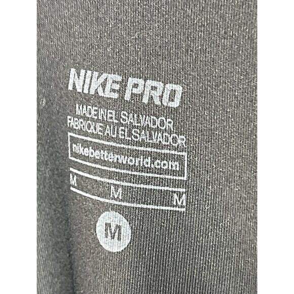 Nike Tank Top Women Activewear Workout Running Gym Yoga Black White Medium Pro - Picture 5 of 11